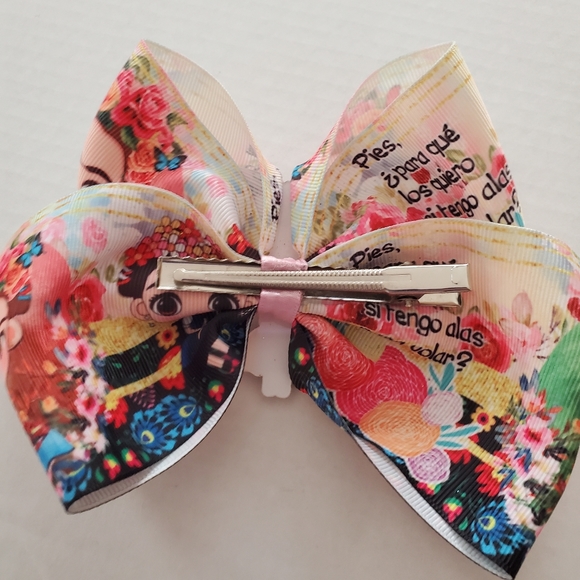 Frieda Kahlo Hair Bow Colorful Ribbon Colorful Artistic  Famous Women - Picture 4 of 8